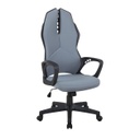 Textilbőr irodai szék, szürkéskék-fekete - SERGENT