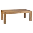 Tömörfa étkezőasztal, 200x100 cm, mangófa - NORWICK