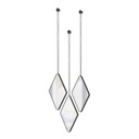 Tükör 3 részes, fekete - TRIO LOSANGES