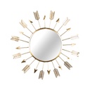 Tükör nyilakkal, 40 cm, arany - DIANE