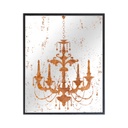 Tükrös kép 40x50 cm, 4 ágú csillár - VIE DE CHATEAU