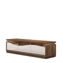 TV állvány LED világítással, bézs - diófa - SALENTO