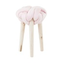 Ülőke csomózott ülőrésszel, rózsaszín - KNOT