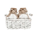 Üveg szett fonott kosárban, kicsi, 2 db-os - PROVENCE