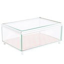 Üveg ékszerdoboz mintás betéttel - CLARA