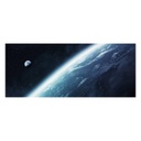Üveg falikép, Föld, 50x125 cm, kék - ESPACE