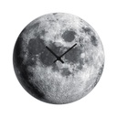 Üveg falióra, Hold, 30 cm, szürke - FACE CACHEE