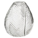 Üveg váza erezet mintával, átlátszó - BOUTON