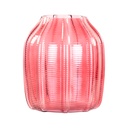 Üveg váza, 19 cm, rózsaszín - LOTUS