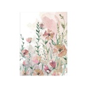 Vászon falikép, rózsaszín virágos rét, 60x80 cm, pasztell rózsaszín - PRAIRIE ROSE