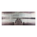 Vászon falikép, szépia kikötő, 60x150 cm, nude - PONTON