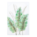 Vászon kép 60x90 cm, középen levél mintával  - CREOLE