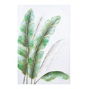 Vászon kép 60x90 cm, oldalt levél mintával - CREOLE