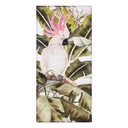 Vászon kép 90x190 cm, kakadu  rózsaszín bóbitával - KAKADU