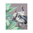 Vászon kép, jobb oldalon gémekkel, 40x50 cm, szürke - GRUES2