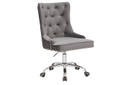 Viktoriánus irodai szék, ezüstszürke - COSY