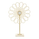 Virág formájú asztali dekoráció, arany - GIROUETTE