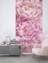 Virágokat ábrázoló tapéta, 100x250 cm, rózsaszín - FLORALITE
