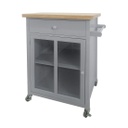 Vitrines konyhasziget, fiókkal, szürke - ABBA