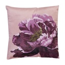 Virágmintás díszpárna, 45x45 cm, rózsaszín - PIVOINE