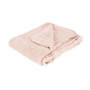 Virágmintás takaró 140x155, rózsaszín - ELOISE