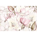 Virágszirom mintás tapéta, 368x248 cm, babarózsaszín - MAGNOLIA