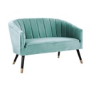 2 személyes bársony kanapé, menta - GATSBY