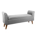 2 üléses pad karfával és tárolórésszel, sötétszürke - SHEFFIELD