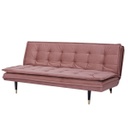 3 személyes kattanós kanapé, ágyazható, púderrózsaszín - KLIK CHIC