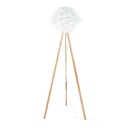 Állólámpa bambusz lábakkal, 153 cm, fehér - NID D'ANGE