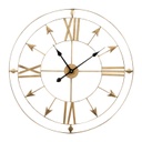 Antikolt fém falióra, nyilakkal, 70 cm, sárgaréz - DANS LE MILLE