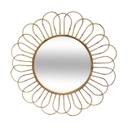 Bambusz virág alakú falitükör, 72 cm, natúr - PAQUERETTE