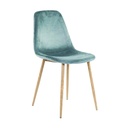 Bársony hatású szövet étkezőszék, menta - SKAGEN