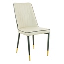 Étkezőszék, aranyozott lábakkal, bézs - JOLI