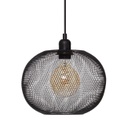 Etno stílusú mennyezeti lámpa, gömb alakú, fekete - LANTERNE