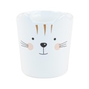 Cicás kávéscsésze, 7 cl, fehér - BISOUNETTE