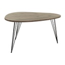 Dohánnyzóasztal, hajlított lábakkal, barna - MIA