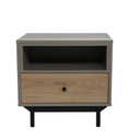 Éjjeliszekrény, szürke - sonoma tölgy - LONG ISLAND