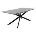 Beton hatású étkezőasztal, 180x90 cm - URBAIN CHIC
