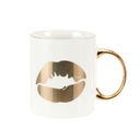 Bögre, arany száj mintával - GOLDEN