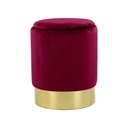 Burgundi bársony ülőke, tárolórésszel - MAXIM'S