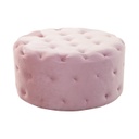 Chesterfield bársony ülőke, púderrózsaszín - PACHA