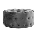 Chesterfield bársony ülőke, szürke - PACHA