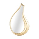 Csepp alakú fali tükör, arany - GOUTTE