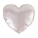 Csillogó szív alakú díszpárna, 39 cm, rózsaszín - PTIT COUEUR