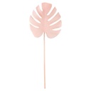 Dekorációs monstera levél, babarózsaszín - MONSTERA