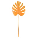 Dekorációs monstera levél, narancssárga - MONSTERA