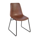 Étkezőszék fém lábakkal, barna - ROME