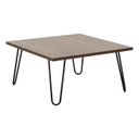 Dohányzóasztal, hajlított lábakkal, diófa - RIO