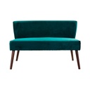 Duplafotel 2 üléses velúr, olajzöld - BOUDOIR